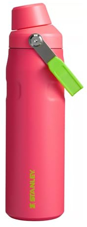 Stanley IceFlow Aerolight Fast Flow Water Bottle 24 oz | Angled Spout Lid | Lightweight and Leakproof for Travel and Sports | Insulated Stainless Steel | BPA-Free (Hibiscus)