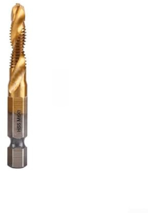 Professionelle metrische Gewindebohrer mit Sechskantschaft von bis M10, 6-teiliges Set für verschiedene Bohranwendungen, einschließlich Aluminium (M6)