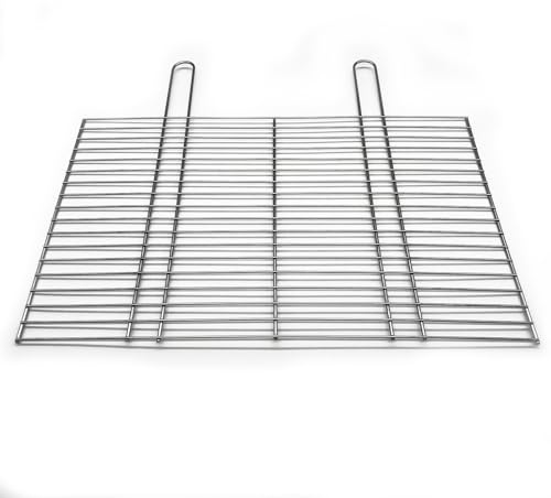 Wildkinger Grille de barbecue avec poignée, disponible en différentes tailles, grille de rechange pour barbecue au charbon de bois, 100 x 60 cm