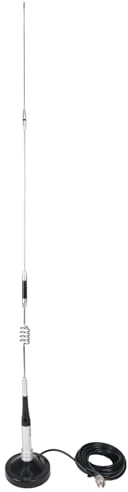 Antenna GMRS, guadagno 6,5 dB, 462-467 MHz, antenna a frusta, supporto base magnetica, con cavo coassiale SL-16 da 4,9 m, compatibile con radio Midland Retevis RT97 RA86 per fuoristrada, Overlander