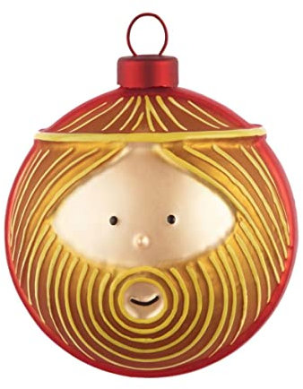Alessi - Weihnachtsbaumschmuck, Krippenkugel - Giuseppe, Josef - Ø 9 cm - mundgeblasen, handdekoriert