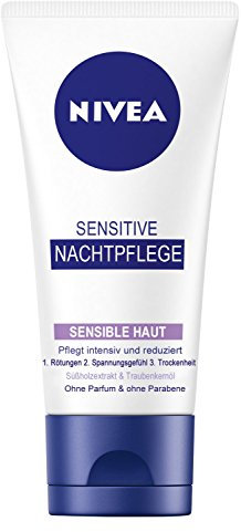 Nivea Sensitive Nachtpflege Creme 50 ml, 3er Pack (3 x 50 ml)