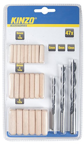KINZO 54411 - Juego de brocas
