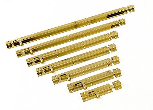 Black Country Metal Works Solid Brass Straight Door Bolt - Huge Variety (150mm)