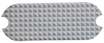Euroriding Steigbügeleinlage 12cm Farbe weiss, Größe 12cm