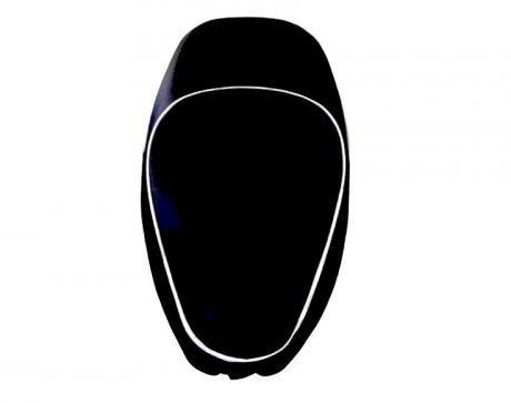 Sitzbankbezug Schwarz passend für Vespa S 50 | Kunstleder | Einfach zu montieren | Sitzbezug Ersatz