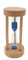 Wooden Hourglass - 3 Minuten Zeitmesser FüR Kinder Und KüChe Dekoratives Sandschiff Mit Blauem Glas Handgefertigtes Design FüR Schule Und BüRo