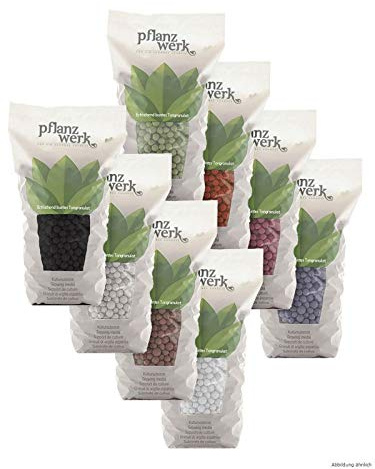 Pflanzwerk® Pflanzkübel Dekosteine *Mineral Granulat - 2 Liter - BEIGE* Zierkies Dekoration für alle Blumentöpfe & Blumenkübel *100% ÖKOLOGISCH* *FARBINTENSIV* *Made IN Germany*