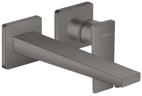 hansgrohe Wasserhahn Metropol, Unterputz Armatur für Wandmontage, Auslauf 22,5 cm, Brushed Black Chrome