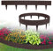 UISEBRT Bordure de pelouse en plastique 50 m - Bordure de jardin - Aspect rotin - Palissades décoratives pour jardin - Marron