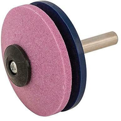 Dunnet Tools Rotary Lawn Mower Blade, Tool Edge and Axe Sharpener with Plastic Guide Edge - 50mm(2) Multi Purpose Tool Axe Sharpener Rotary Drill Bit Attachment