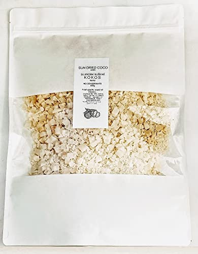 Sonnengetrocknete Kokosnuss-Kopra-Würfel aus dem pazifischen Mexiko 500 g
