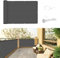 SUNNY GUARD Pantalla Privacidad Balcón 150x500cm Protección de Privacidad,Protección UV,Impermeable,a Prueba de Viento,Adecuado para Balcón Terraza,Antracita