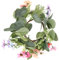 TOYANDONA Kerzenkranz Gänseblümchen Eukalyptus Kranz Kerzenring Hochzeit Kerzenhalter Ostern Blumenkranz Künstliche Blumen Türkranz für Stumpenkerzen Stabkerzen Valentinstag Deko
