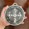 Medaille mit St. Benedikt-Kreuz, 12,7 cm, Vintage-Messington, für Wand oder Schreibtisch, Silberfarben