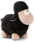 NICI Schaf Kuscheltier schwarz stehend Green 22cm I Plüschtier für Mädchen, Jungen & Babys I Flauschiges Stofftier zum Kuscheln & Spielen – 49677