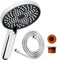 Besjaar® Duschkopf - Regendusche -Duschkopf mit Schlauch - Wellness - 3 Sprühstufen - Hoher Druck - Bessere Haut - Handbrause - Luxus Moderne Handbrause - Chrom
