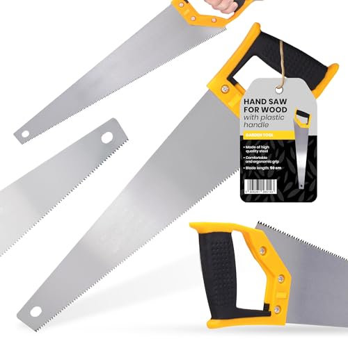 Sega Manuale Tagliare Legno 500 mm Seghetto Alberi Lama Costruzione Giardino Precisione Denti Multiuso Metallo Manico Antiscivolo