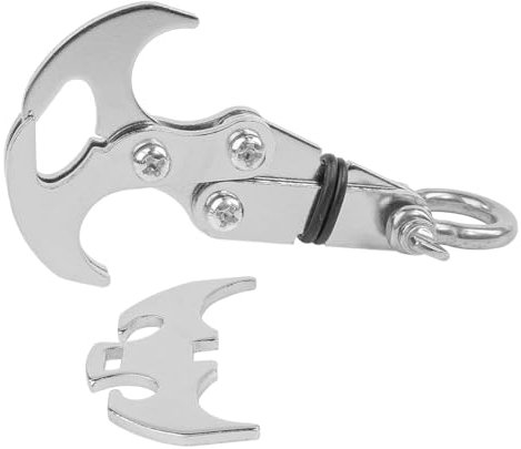 Sarini Gancho de Agarre Plegable de Acero Inoxidable para Escalada, Gancho de Gravedad Multifuncional para Acampar al Aire Libre, Senderismo, Escalada de árboles