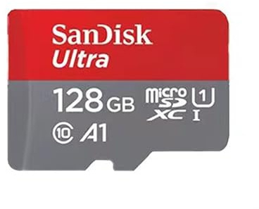 RINGO 128GB microSD Memory Card, Class 10 U1 A1, up to 140MB/s Read Speed Micro SD/TF Card for Smartphones, Dash Cams, CCTV Cameras, Speakers and Recorders SDSQUNC Series