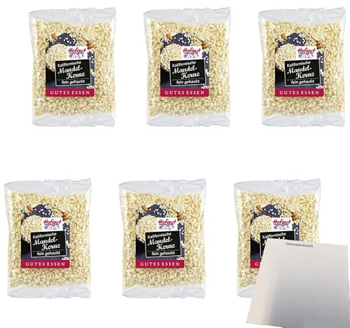 usy Bundle für Hofgut Kalifornische Mandeln gehackt VPE (6x100g Beutel) + usy Block