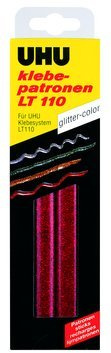 (Art. 48640) UHU Klebep.glitter rot 50 g