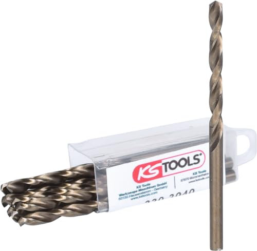 KS Tools 330.3040 Lot de 10 Forets HSS-CO au cobalt 4 mm