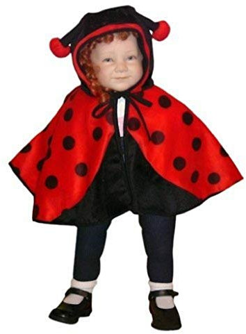 Seruna Marienkäfer-Kostüm, An38 74-98, Umhang für Baby Babies Klein-Kind, Marien-Käfer Kostüm-e Fasching Karneval Kleinkinder-Karnevalskostüme Faschingskostüme