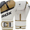 RDX Boxhandschuhe Muay Thai Kickboxen Sparring, Maya Hide Leder EGO Boxing Gloves, Sandsack Boxsack Punchinghandschuhe Adult, Kickboxhandschuhe Kampfsport MMA Training 8 10 12 14 16oz, Männer Damen