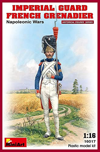 Miniart 1:16 Scale Imperial Guard French Grenadier Napoleonic Wars Plastic Model Kit
