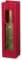 20 x 1er Flaschen-Tragekarton, Flaschentragetasche, Weinverpackung, Weintragetasche mit Sichtfenster, offene Welle, 10 x 8,5 x 36 cm, Rot