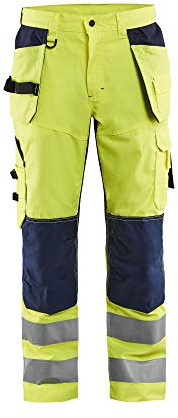 Blaklader 15651811 Belüftete Hochsichthose, Gelb/Marine, grootte D124