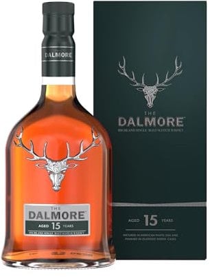 Dalmore 15 Jahre Single Malt Scotch Whisky mit Geschenkverpackung, Vanille, 700 ml (1er Pack)