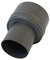 Tuyau de poêle fumée Tube Pellet élargissement de Fonte Ø 80–130
