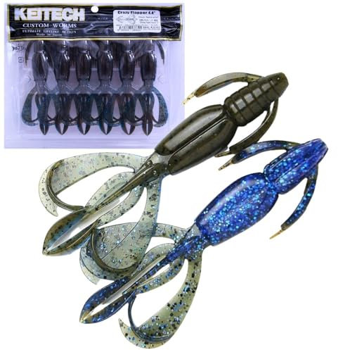 Keitech Crazy Flapper 4.4 Gold Flash Craw
