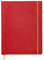 RHODIA 117513C - Poppy Soft Notebook - 19x25 cm - Lined - 160 pages - Clairefontaine Ivory Paper 90 g/m - Bookmark, Elastic Closure - Faux Leather Cover - Rhodiarama Collection