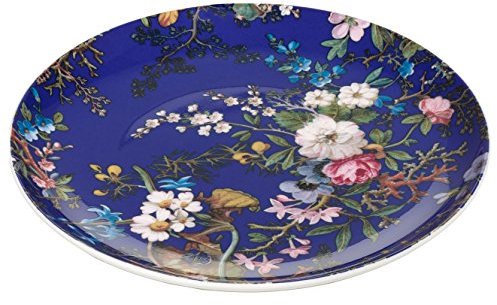 Maxwell & Williams WK09520 Teller Blau – 20 cm – Kilburn – Bone China Porzellan Glanz, Geschenkbox, Floral Muse 20 x 20 x 2 cm