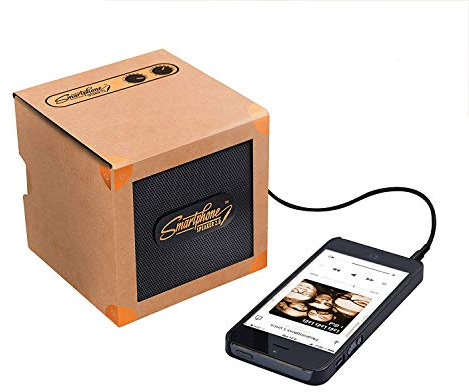 Smart Phone Speaker Box, AUX compatible, wired for iPhone/Android and more, Copper