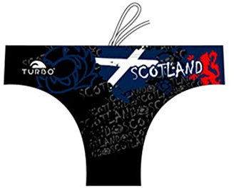 Turbo Unisex Scotland Badehose, Noir, S