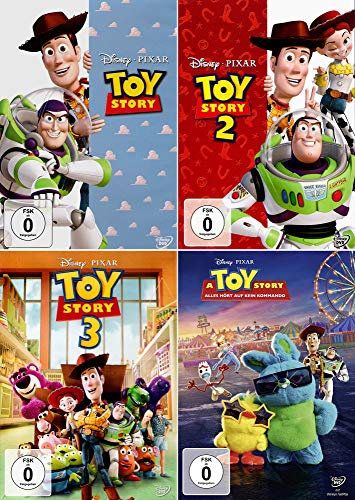 Toy Story 1-4 (Teil 1+2+3+4 Bundle [4er DVD-Set] Keine Box