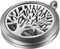 JewelryWe Damen Halskette, Edelstahl Hohle Baum des Lebens Aromatherapie Ätherische Öle Diffusor öffenbar Floating Medaillon Locket Anhänger mit 6 Bunt Filzkreisen und 45cm Kette, Silber