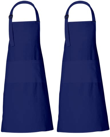 RAJRANG Kochschürze für Frauen und Männer, 69 x 89 cm einfache Baumwollschürze mit 3 Taschen