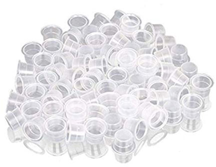 100Pcs Tattoo Ink Caps Cups, Einweg-Tattoo Ink Cups, Tattoo Pigment Ink Caps Tattoo Zubehör Tattoo Kits(M)