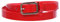 beltiscool Cintura da donna skinny in pelle verniciata, 19 mm - Rosso - Small/Medium - 32