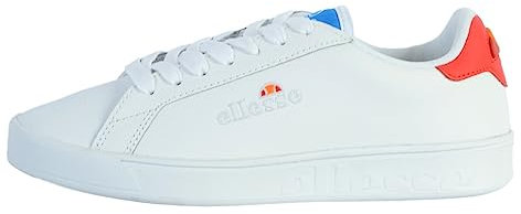 ellesse Damen Campo LTHR AF Sneaker, Wht/Red/Blu