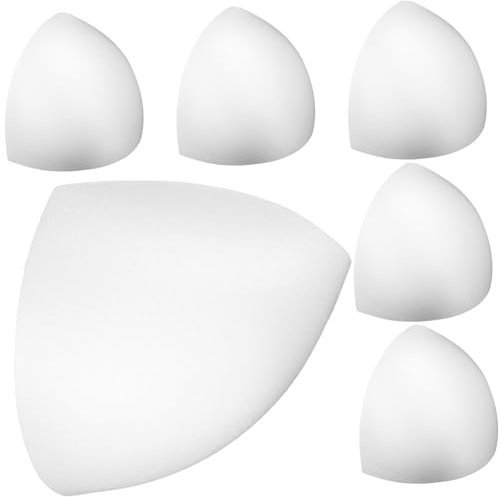 ABOOFAN BH-Polstereinsätze Sport-BH-Polstereinsätze Einnähen von BH-Körbchen Abnehmbarer Luft-Baumwollschaumschwamm Atmungsaktiver Sport-Yoga-Bikini Top BH-Polstereinsatz Ersatz 3 Paar