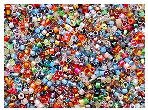 Delica Mélange de perles en verre japonais Miyuki 11/0 10 g