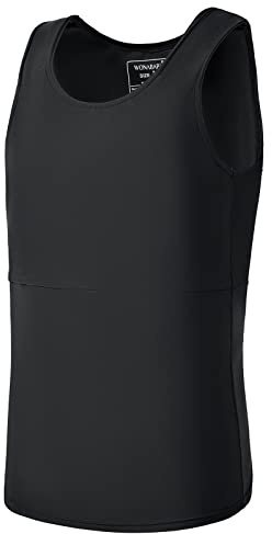 Wonababi Long Chest Binder FTM, Ultra Flat Tank for Transgender