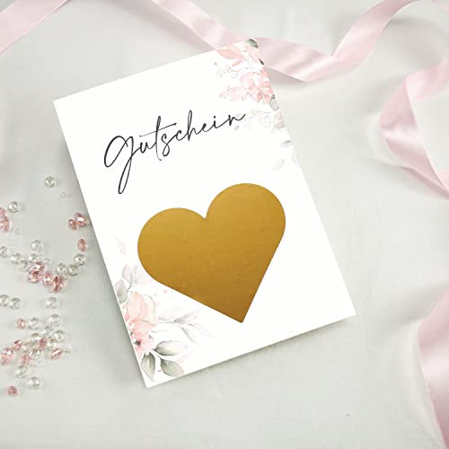 6 Rubbelkarten zum selber beschriften - Gutschein blanco - Rubbellos für eigenen Text Geschenke Geschenkideen als Geschenk Gutschein zum Geburtstag