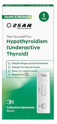 Thyroid TSH Test Kit 1 Pack - Accurate and Reliable at-Home Testing for Thyroid Function - Easy to Use and Fast Results in 2 Minutes | 2San
